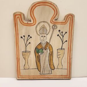 Vintage Richard H. Montoya Wood Painting